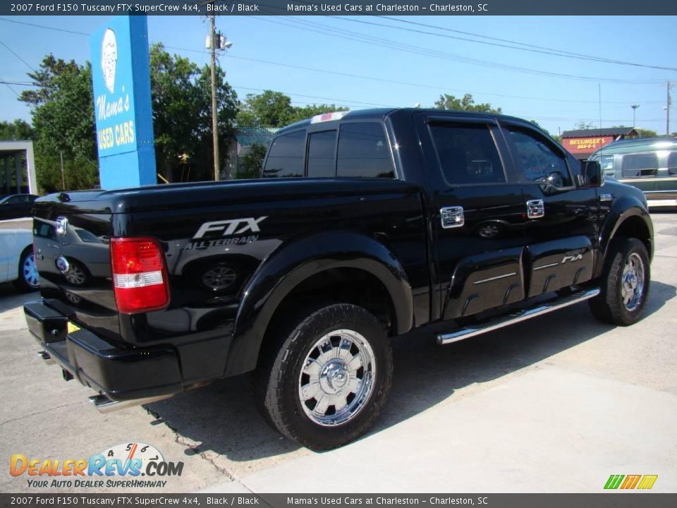 2007 Ford F150 Tuscany FTX SuperCrew 4x4 Black / Black Photo #5