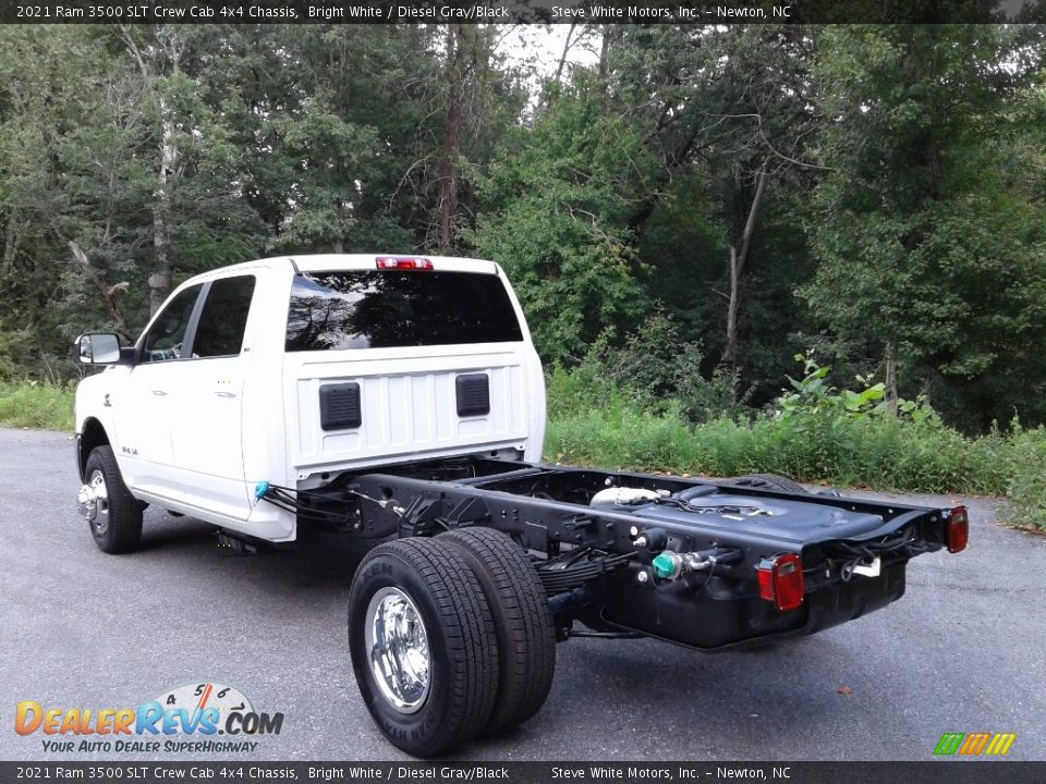 2021 Ram 3500 SLT Crew Cab 4x4 Chassis Bright White / Diesel Gray/Black Photo #8