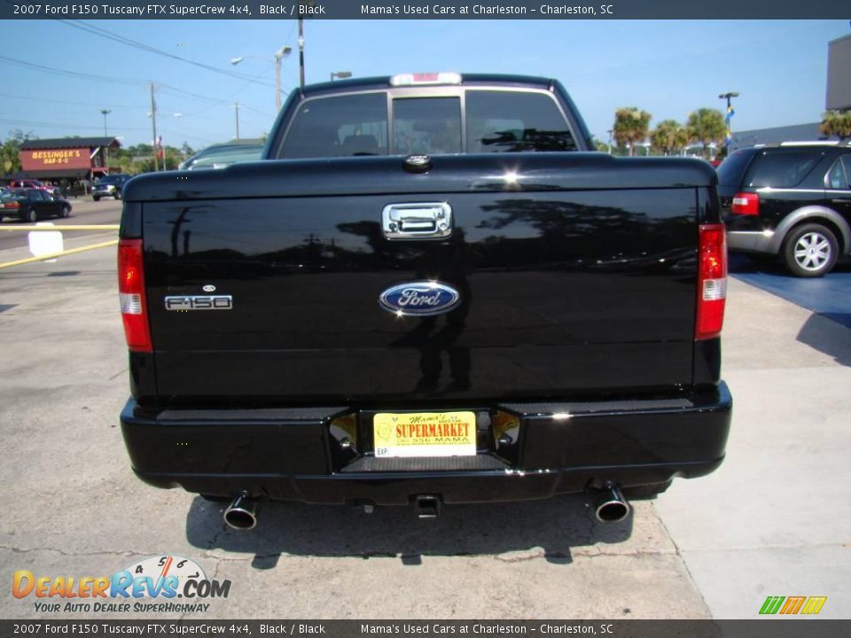 2007 Ford F150 Tuscany FTX SuperCrew 4x4 Black / Black Photo #6