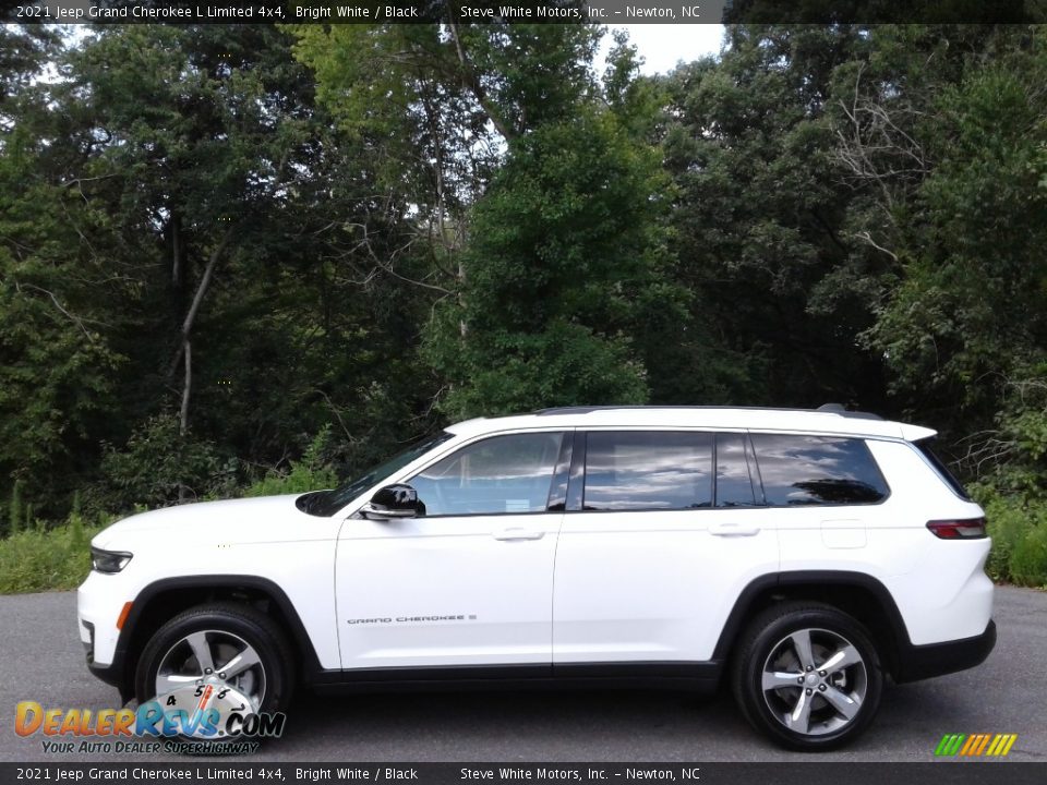2021 Jeep Grand Cherokee L Limited 4x4 Bright White / Black Photo #1