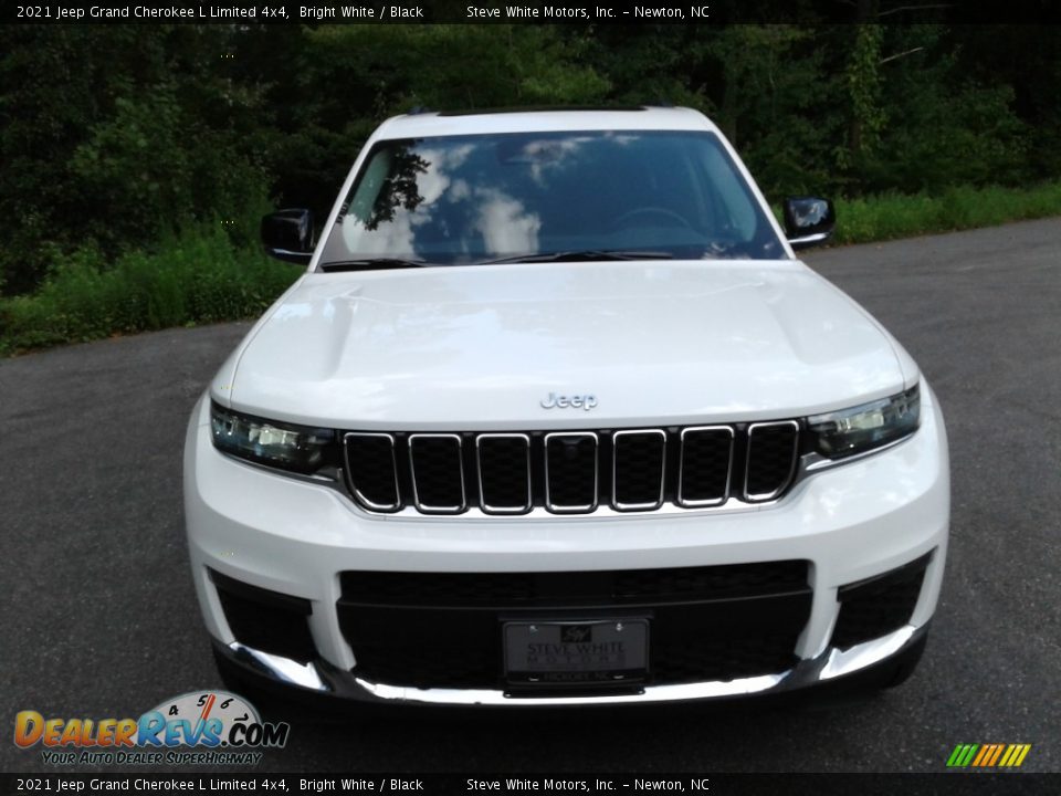 2021 Jeep Grand Cherokee L Limited 4x4 Bright White / Black Photo #3
