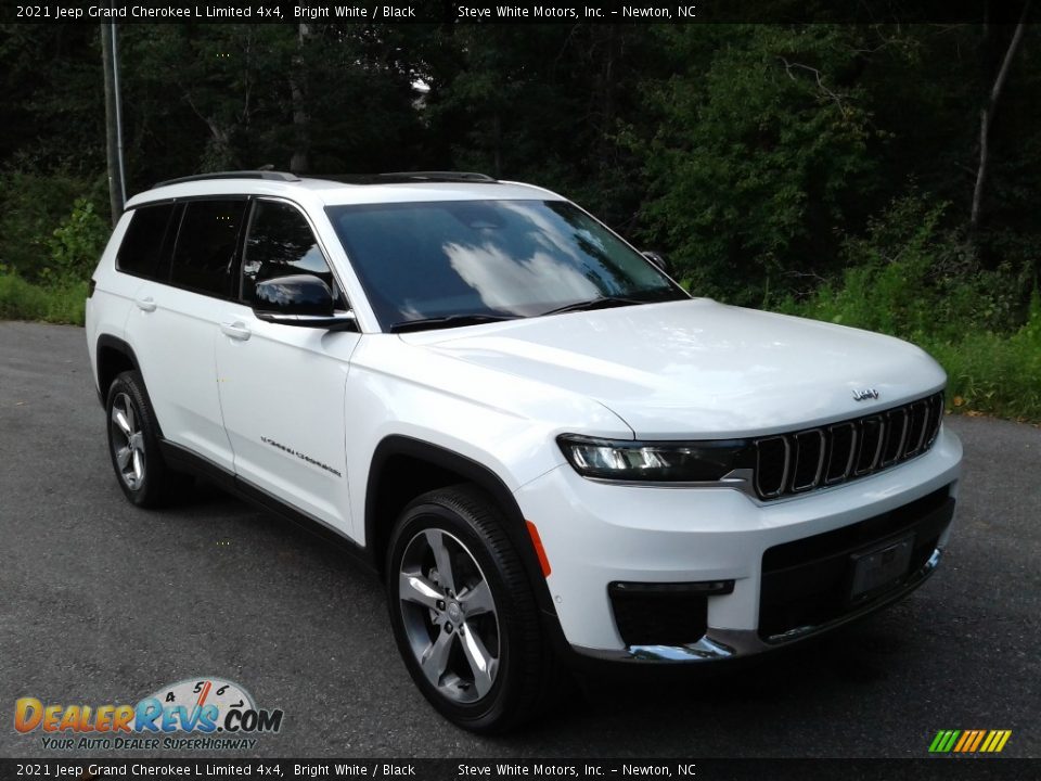 2021 Jeep Grand Cherokee L Limited 4x4 Bright White / Black Photo #4