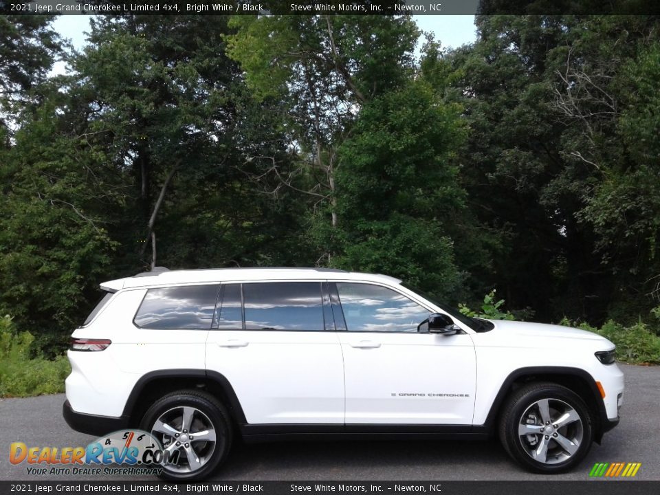 2021 Jeep Grand Cherokee L Limited 4x4 Bright White / Black Photo #5