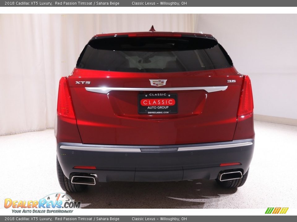 2018 Cadillac XT5 Luxury Red Passion Tintcoat / Sahara Beige Photo #19