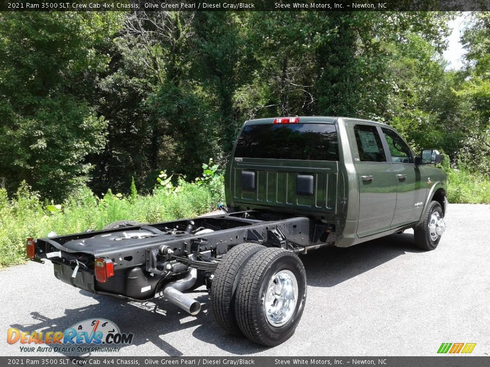 2021 Ram 3500 SLT Crew Cab 4x4 Chassis Olive Green Pearl / Diesel Gray/Black Photo #6