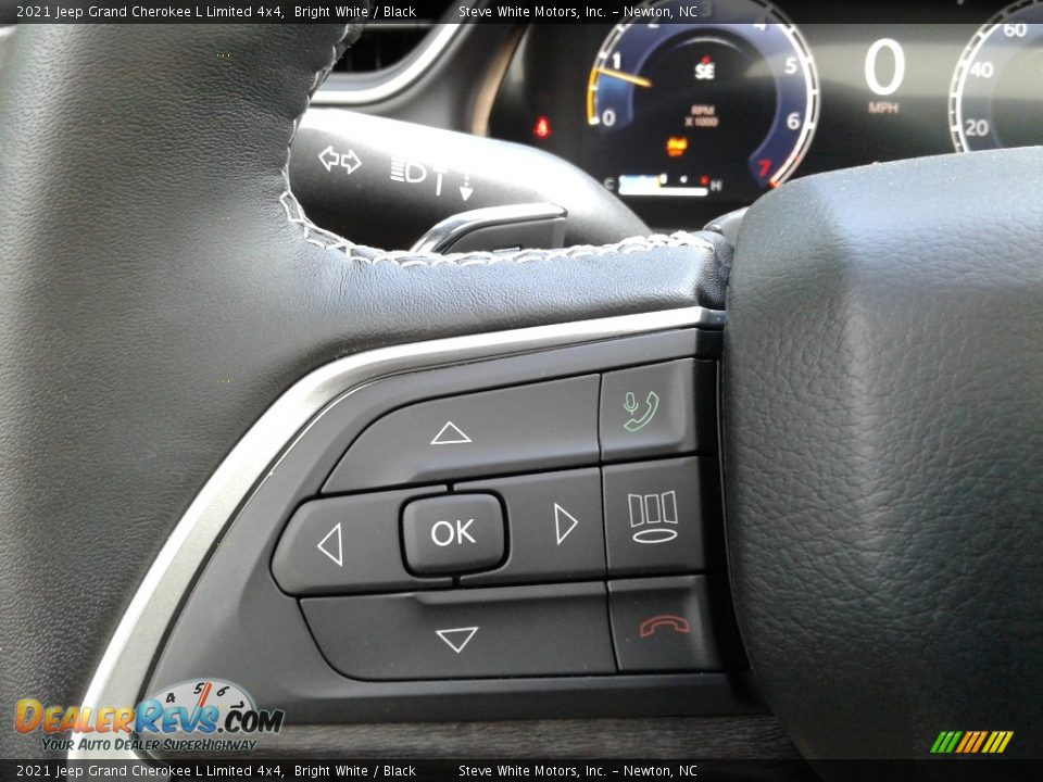 2021 Jeep Grand Cherokee L Limited 4x4 Bright White / Black Photo #21
