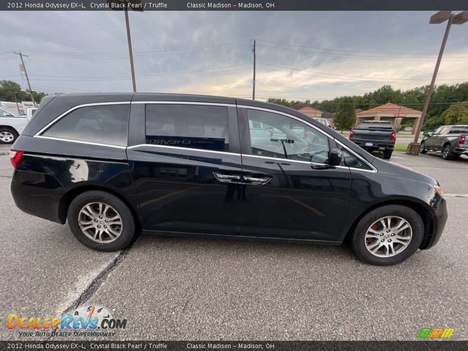 2012 Honda Odyssey EX-L Crystal Black Pearl / Truffle Photo #3