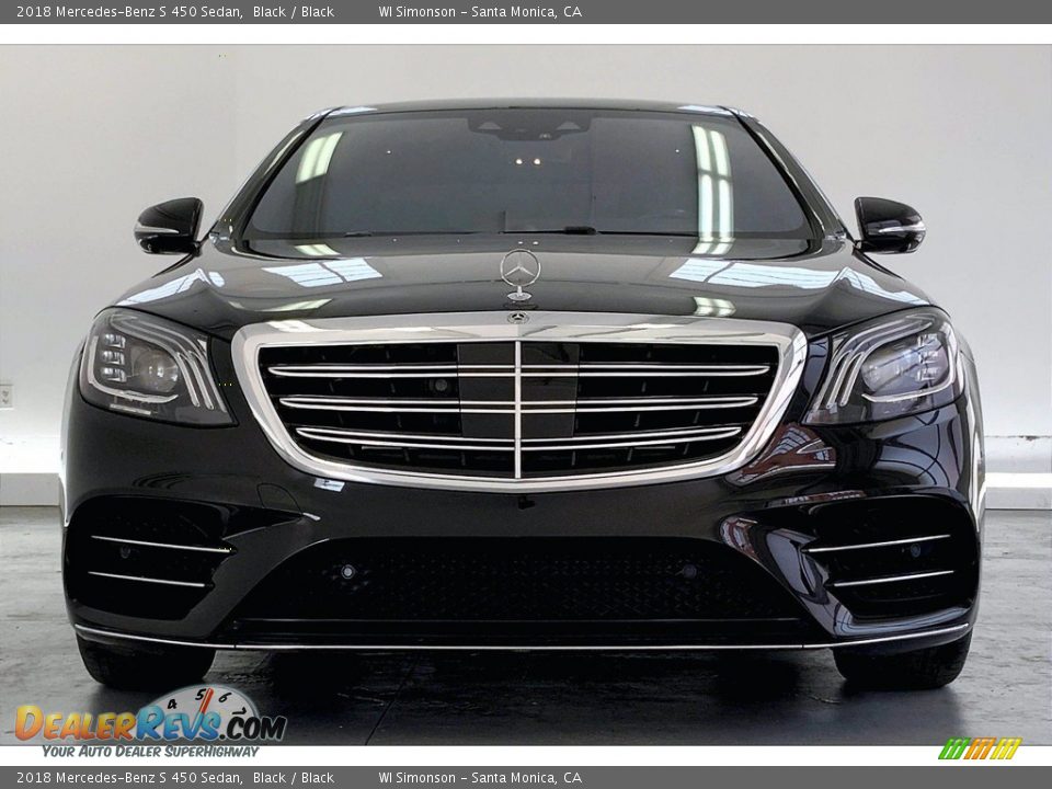 2018 Mercedes-Benz S 450 Sedan Black / Black Photo #2