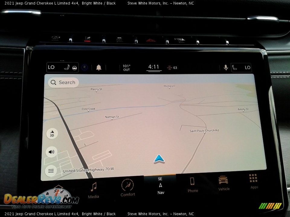 2021 Jeep Grand Cherokee L Limited 4x4 Bright White / Black Photo #25