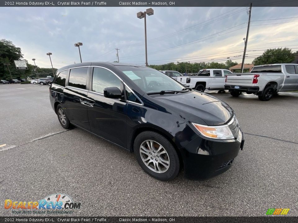 2012 Honda Odyssey EX-L Crystal Black Pearl / Truffle Photo #4