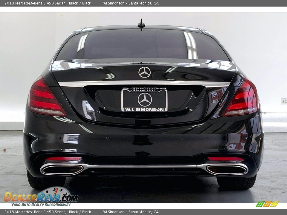 2018 Mercedes-Benz S 450 Sedan Black / Black Photo #3