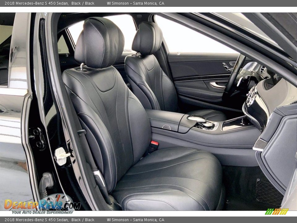 Front Seat of 2018 Mercedes-Benz S 450 Sedan Photo #6