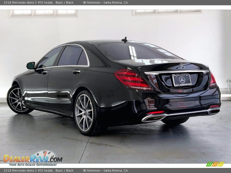 2018 Mercedes-Benz S 450 Sedan Black / Black Photo #9