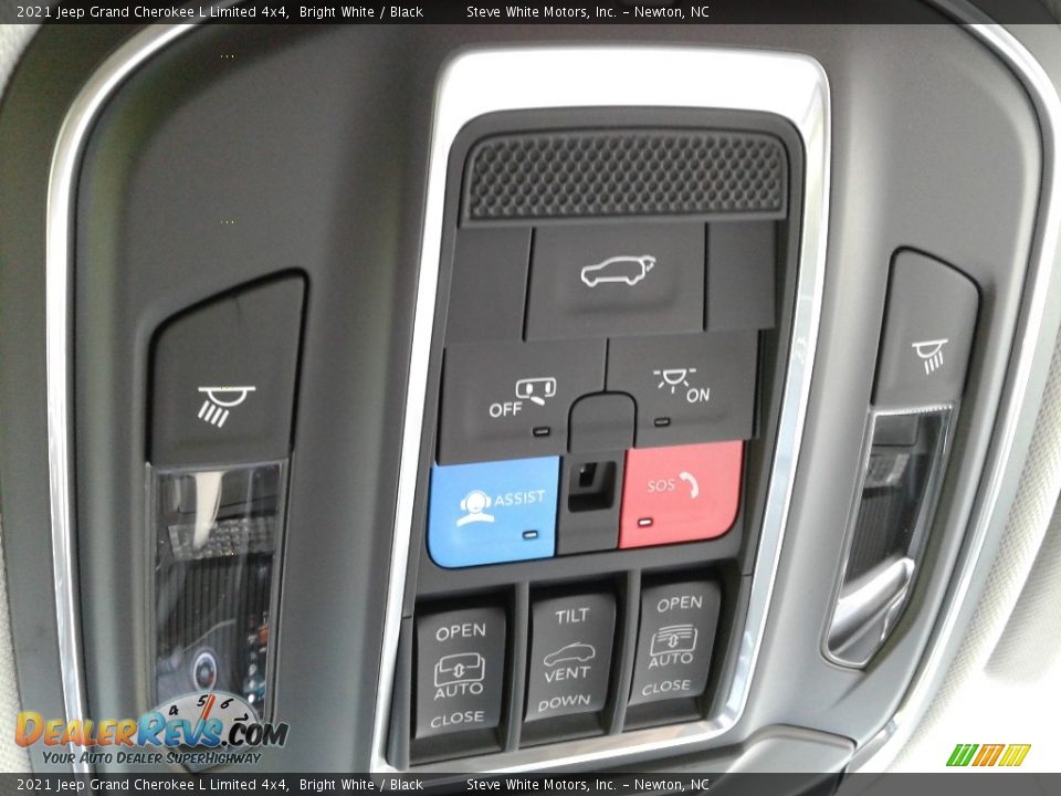 2021 Jeep Grand Cherokee L Limited 4x4 Bright White / Black Photo #33