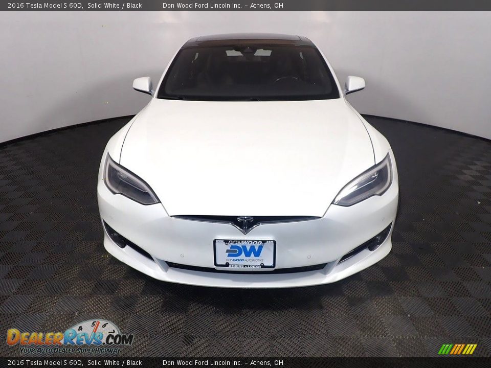 2016 Tesla Model S 60D Solid White / Black Photo #7