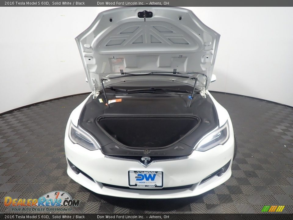 2016 Tesla Model S 60D Solid White / Black Photo #8