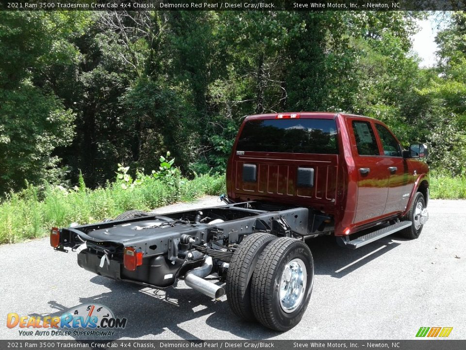 2021 Ram 3500 Tradesman Crew Cab 4x4 Chassis Delmonico Red Pearl / Diesel Gray/Black Photo #6