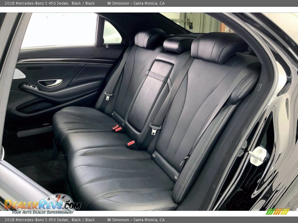 Rear Seat of 2018 Mercedes-Benz S 450 Sedan Photo #19