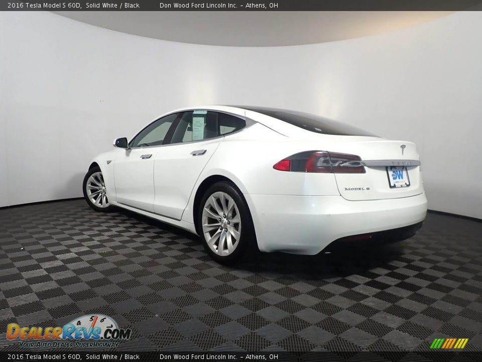 2016 Tesla Model S 60D Solid White / Black Photo #13