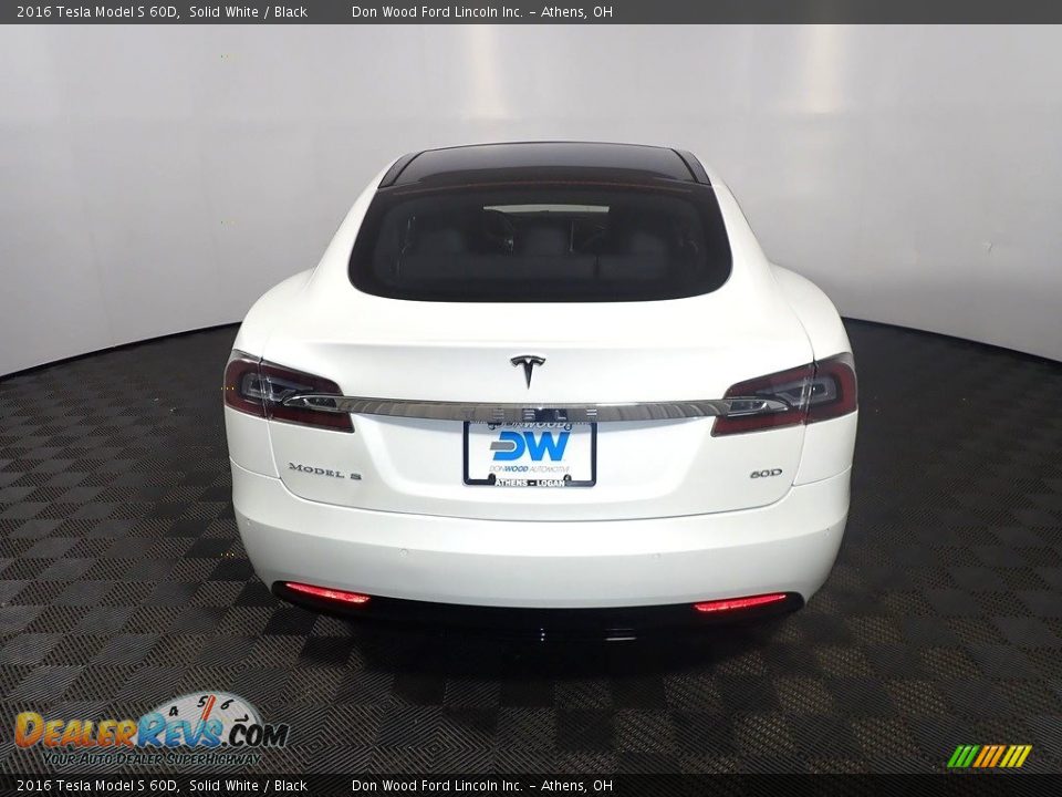 2016 Tesla Model S 60D Solid White / Black Photo #15