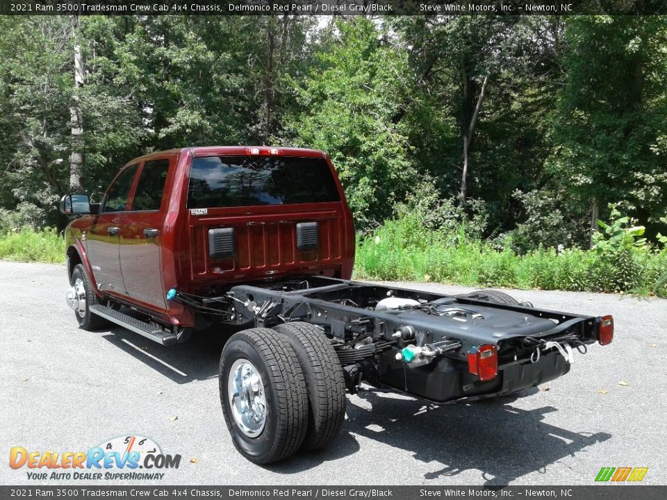 2021 Ram 3500 Tradesman Crew Cab 4x4 Chassis Delmonico Red Pearl / Diesel Gray/Black Photo #8
