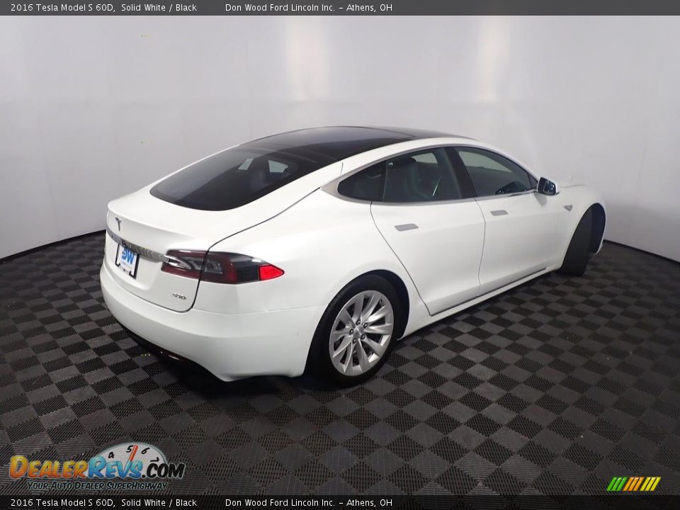 2016 Tesla Model S 60D Solid White / Black Photo #19
