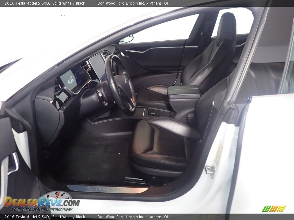 Front Seat of 2016 Tesla Model S 60D Photo #24