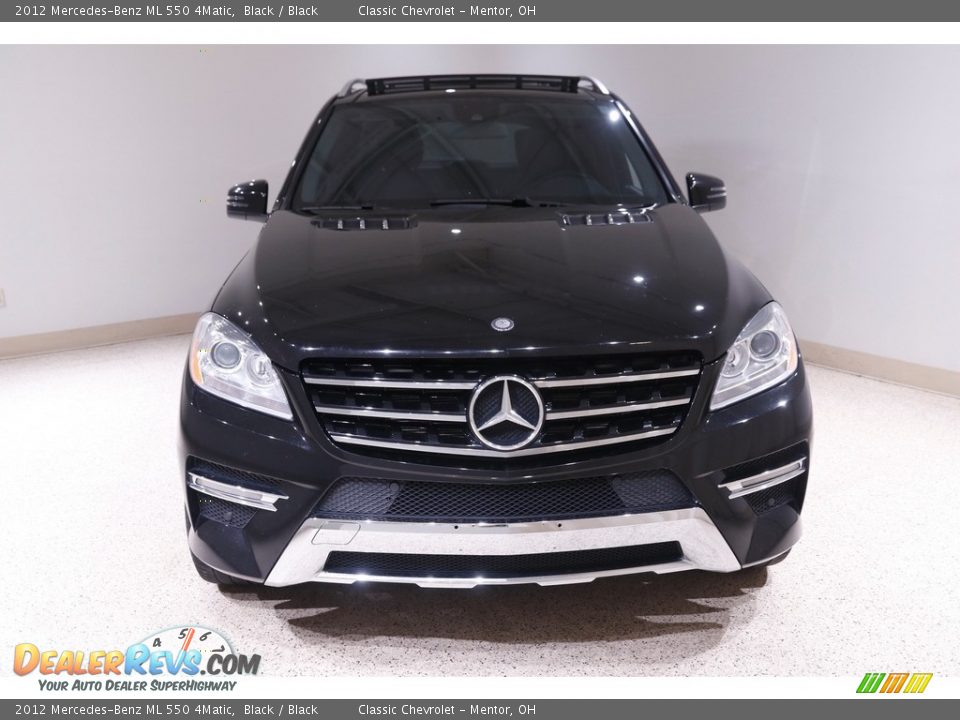 2012 Mercedes-Benz ML 550 4Matic Black / Black Photo #2