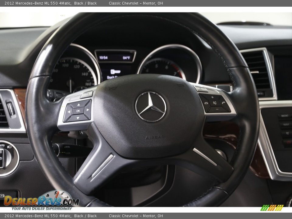 2012 Mercedes-Benz ML 550 4Matic Black / Black Photo #7