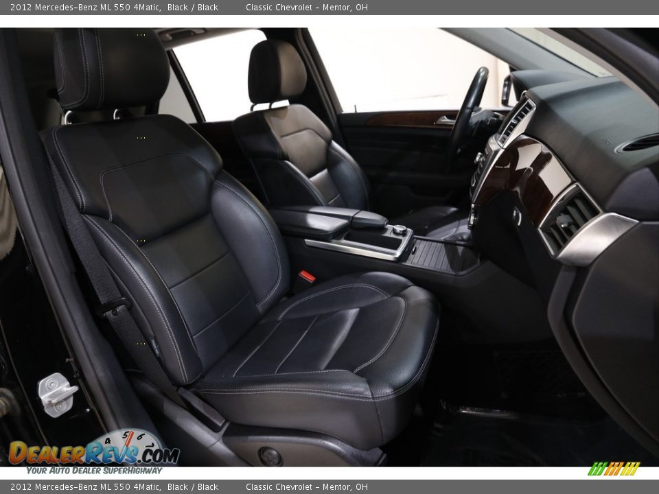 2012 Mercedes-Benz ML 550 4Matic Black / Black Photo #14