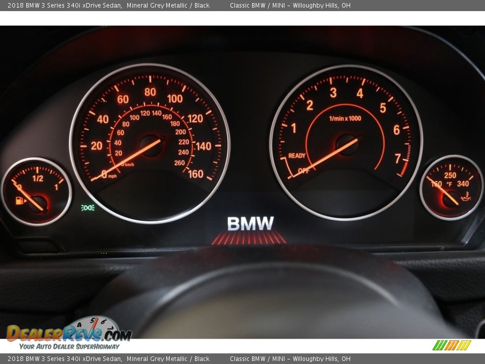 2018 BMW 3 Series 340i xDrive Sedan Mineral Grey Metallic / Black Photo #8