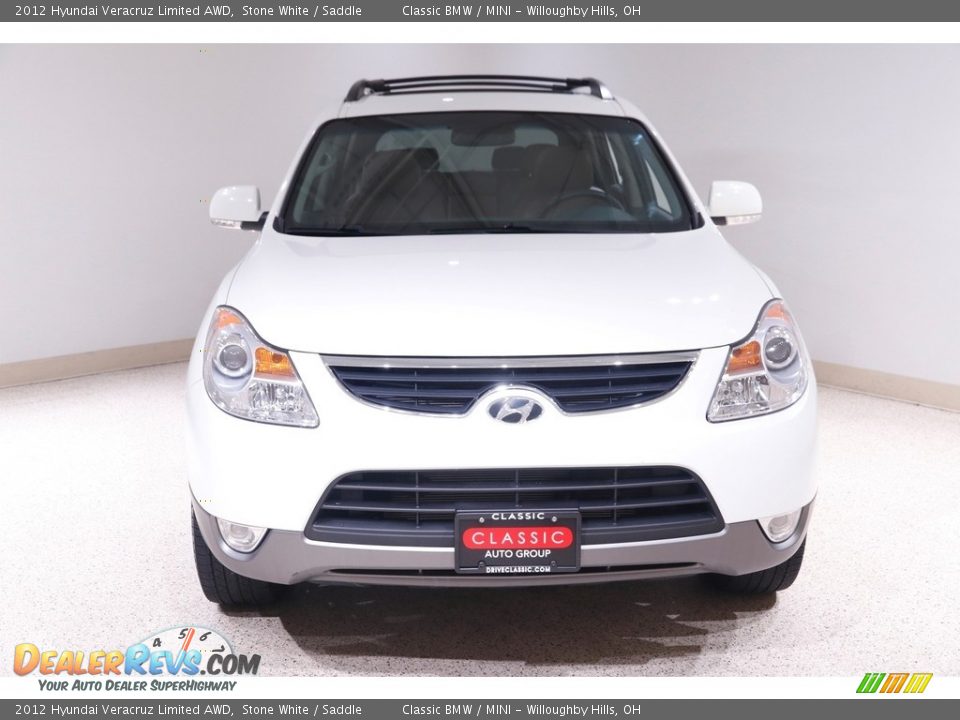 2012 Hyundai Veracruz Limited AWD Stone White / Saddle Photo #2