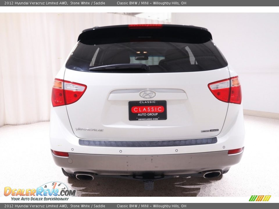 2012 Hyundai Veracruz Limited AWD Stone White / Saddle Photo #17