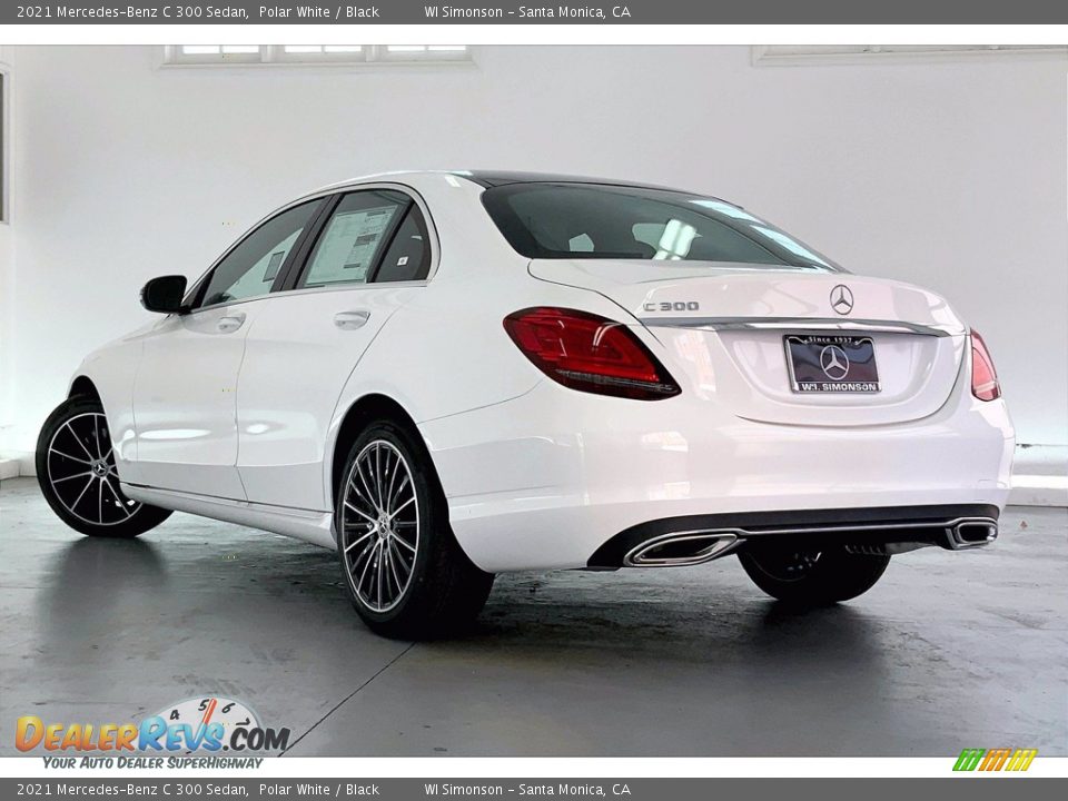 2021 Mercedes-Benz C 300 Sedan Polar White / Black Photo #2