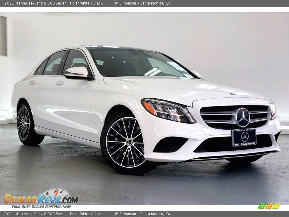 2021 Mercedes-Benz C 300 Sedan Polar White / Black Photo #12