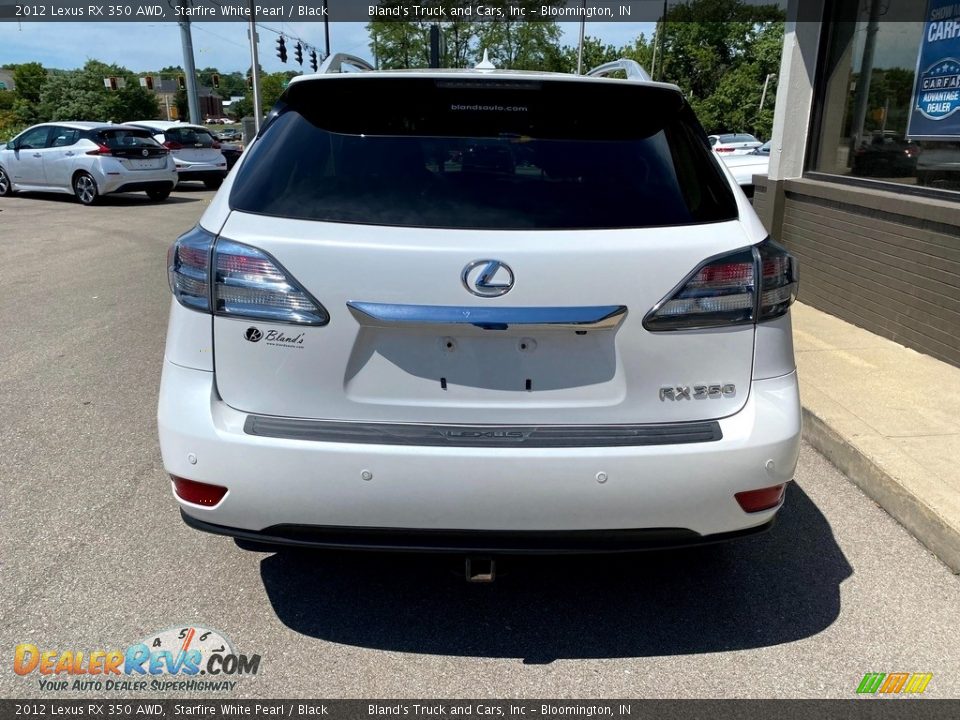 2012 Lexus RX 350 AWD Starfire White Pearl / Black Photo #6