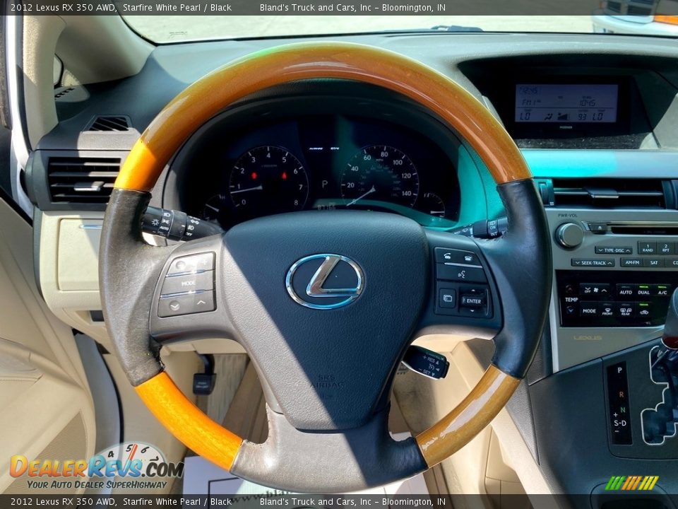 2012 Lexus RX 350 AWD Starfire White Pearl / Black Photo #16