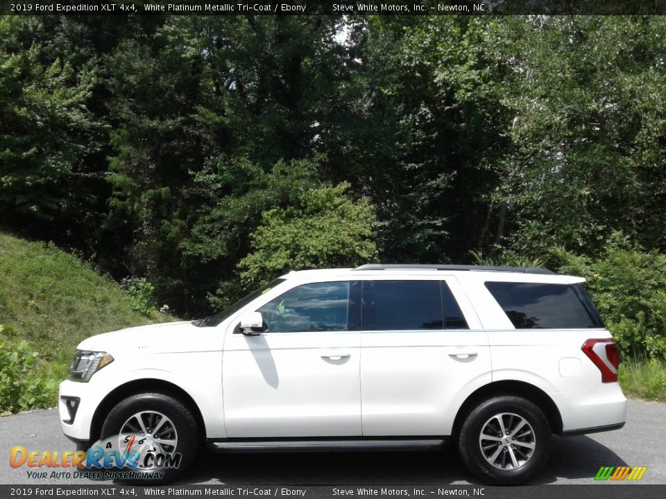 2019 Ford Expedition XLT 4x4 White Platinum Metallic Tri-Coat / Ebony Photo #1