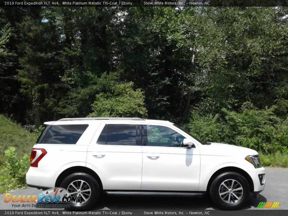 2019 Ford Expedition XLT 4x4 White Platinum Metallic Tri-Coat / Ebony Photo #6