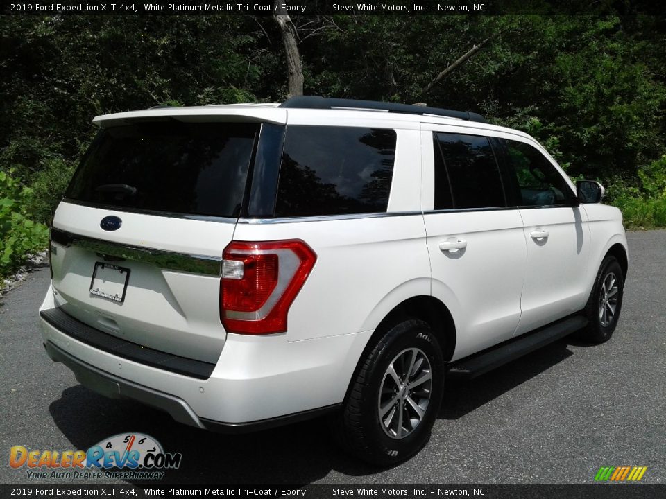 2019 Ford Expedition XLT 4x4 White Platinum Metallic Tri-Coat / Ebony Photo #7