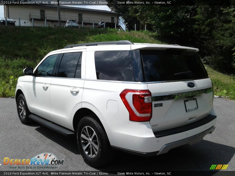 2019 Ford Expedition XLT 4x4 White Platinum Metallic Tri-Coat / Ebony Photo #9