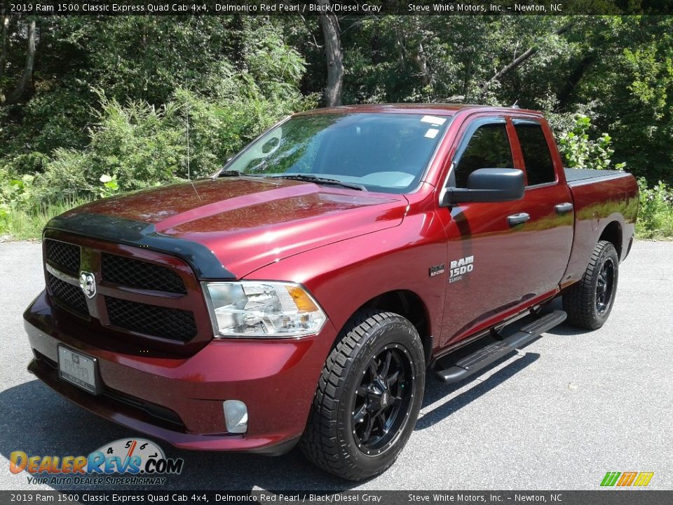 2019 Ram 1500 Classic Express Quad Cab 4x4 Delmonico Red Pearl / Black/Diesel Gray Photo #3