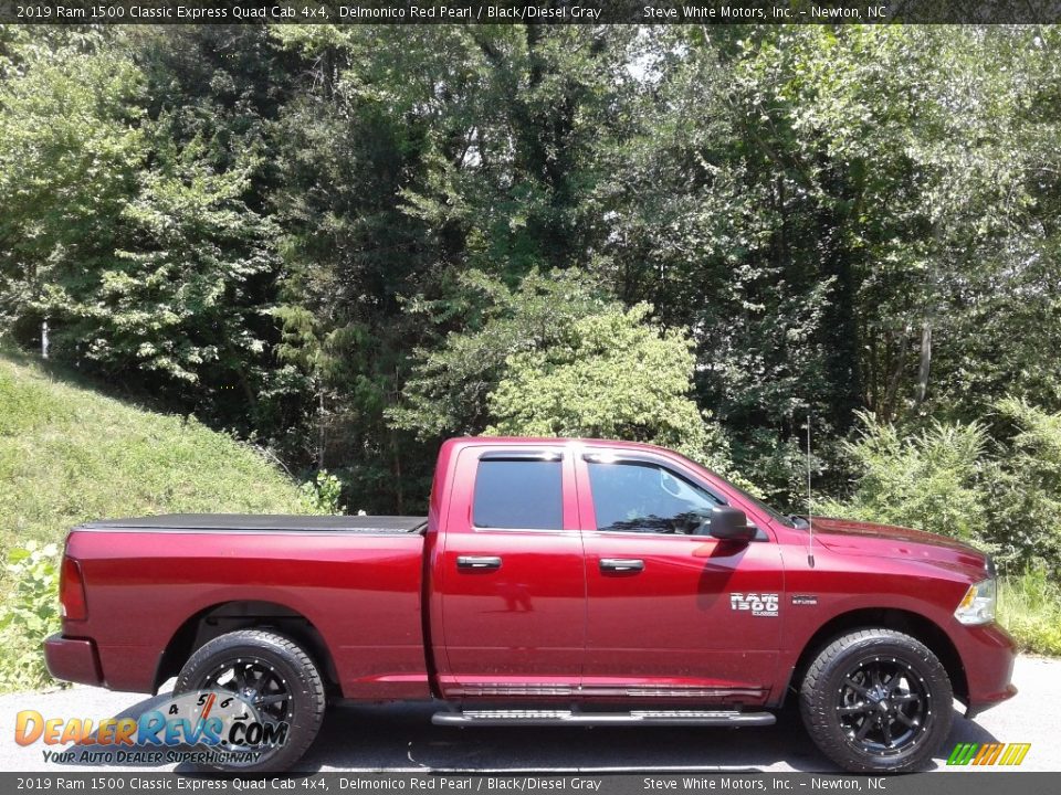 2019 Ram 1500 Classic Express Quad Cab 4x4 Delmonico Red Pearl / Black/Diesel Gray Photo #6