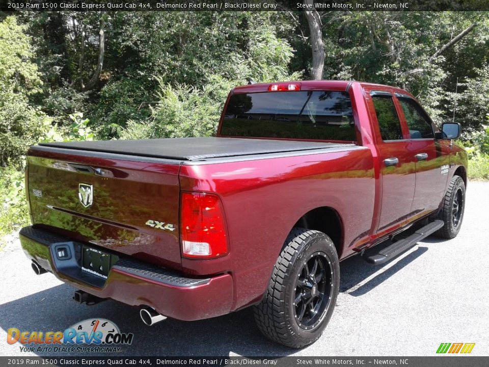 2019 Ram 1500 Classic Express Quad Cab 4x4 Delmonico Red Pearl / Black/Diesel Gray Photo #7