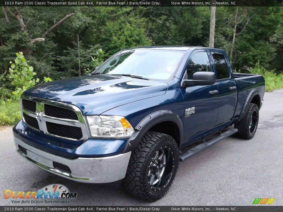 2019 Ram 1500 Classic Tradesman Quad Cab 4x4 Patriot Blue Pearl / Black/Diesel Gray Photo #3