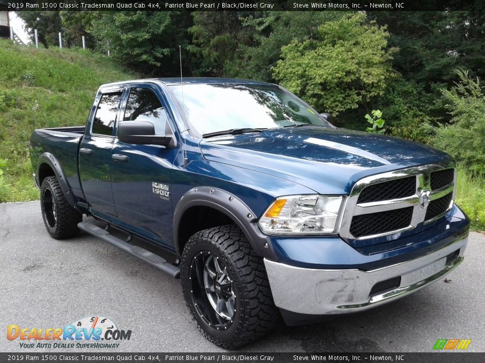 2019 Ram 1500 Classic Tradesman Quad Cab 4x4 Patriot Blue Pearl / Black/Diesel Gray Photo #5