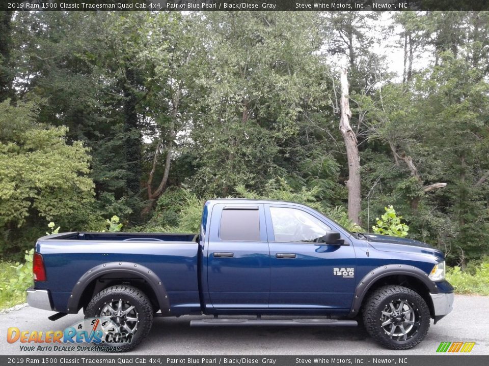 2019 Ram 1500 Classic Tradesman Quad Cab 4x4 Patriot Blue Pearl / Black/Diesel Gray Photo #6