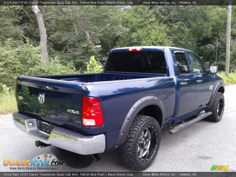 2019 Ram 1500 Classic Tradesman Quad Cab 4x4 Patriot Blue Pearl / Black/Diesel Gray Photo #7