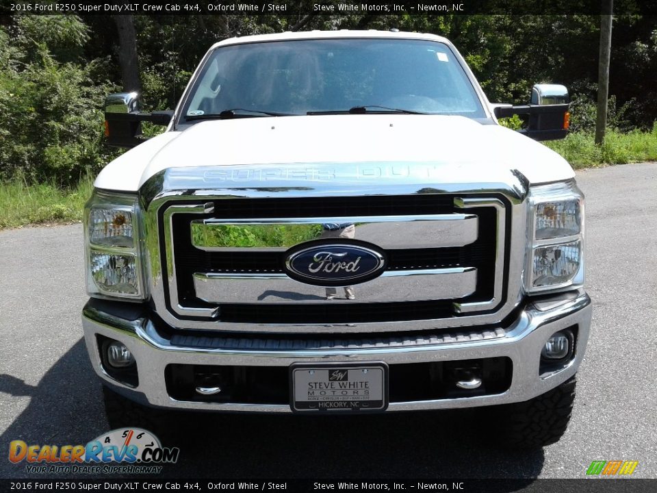 2016 Ford F250 Super Duty XLT Crew Cab 4x4 Oxford White / Steel Photo #4