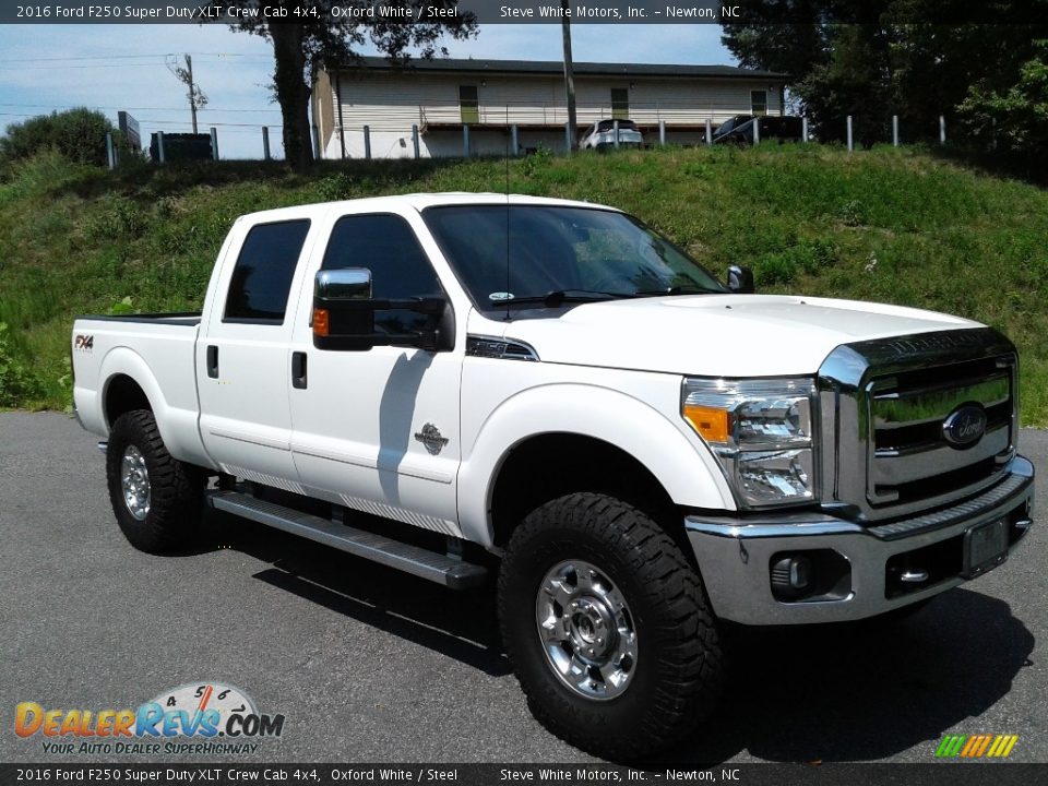 2016 Ford F250 Super Duty XLT Crew Cab 4x4 Oxford White / Steel Photo #5